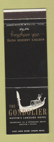 Matchbook Cover - The Goldolier Hotel Austin TX