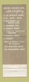 Matchbook Cover - The Goldolier Hotel Austin TX