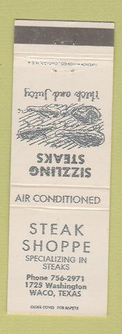 Matchbook Cover - Steak Shoppe Restaurant Waco TX