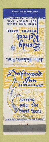 Matchbook Cover - Sandy Retreat Resort Hotel Port Isabel TX