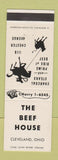 Matchbook Cover - The Beef House Cleveland OH
