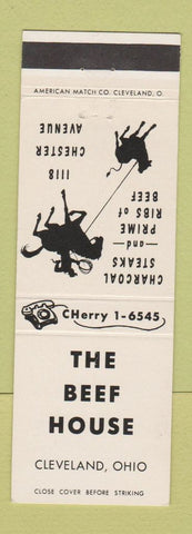 Matchbook Cover - The Beef House Cleveland OH