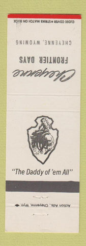 Matchbook Cover - Cheyenne Frontier Days WY