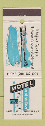 Matchbook Cover - Motel Sands Eatontown NJ