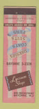 Matchbook Cover - Lyceum Women's Clothes Bayonne NJ