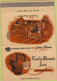Matchbook Cover - Emily Shaw's Inn Poundridge NY 40 Strike