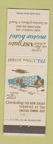 Matchbook Cover - Eastgate Motor Hotel North Bergen NJ