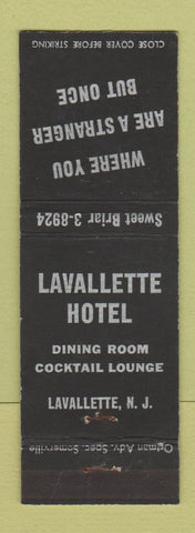Matchbook Cover - Lavallette Hotel NJ WEAR
