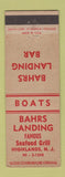 Matchbook Cover - Bahrs Landing Restaurant Highlands NJ