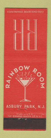 Matchbook Cover - Rainbow Room Asbury Park NJ