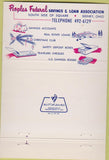 Matchbook Cover - Peoples Federal Savings Loan bank Sidney OH 40 Strike