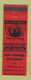 Matchbook Cover - New Richmond Restaurant Atlantic City NJ