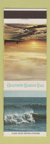 Matchbook Cover - Chalfonte Handdon Hall hotel Atlantic City NJ