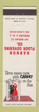 Matchbook Cover - Hannon Floor Covering Newark NJ