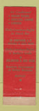 Matchbook Cover - Madison Hotel Atlantic City NJ