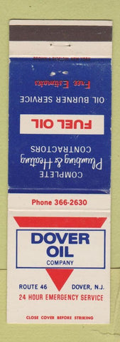 Matchbook Cover - Dover Oil Company Dover NJ