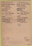 Matchbook Cover - Mutual Life Insurance Floodwood MN WORN Double Print Error