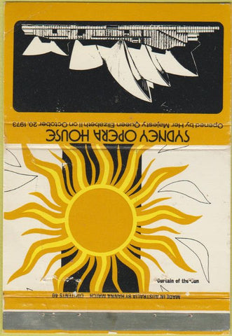 Matchbook Cover - Sydney Australia Opera House 40 Strike
