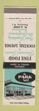 Matchbook Cover - Park Hotel Plainfield NJ