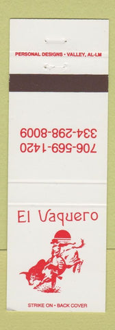 Matchbook Cover - El Vaquero