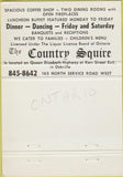 Matchbook Cover - Country Squire Restaurant Oakville ON 40 Strike