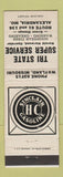 Matchbook Cover - Tri State Sinclair oil gas Alexandria VA