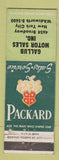 Matchbook Cover - Gallub Packard New York City WEAR