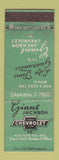 Matchbook Cover - Giant Jackson Chevrolet Boston MA WEAR