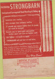 Matchbook Cover - Granite City Steel IL roofing siding 40 Strike