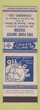 Matchbook Cover - Five Point Service oil gas Cumming GA ADVANCE