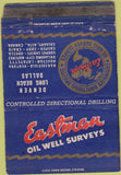Matchbook Cover - Eastman Oil Well Bakersfield CA WORN 40 Strike