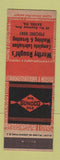 Matchbook Cover - Worthy Rought's Sunoco oil gas Sayre PA