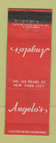 Matchbook Cover - Angelo's Restaurant New York City