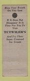 Matchbook Cover - Tutwiler's Restaurant Fountain Staunton VA