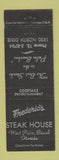 Matchbook Cover - Frederic's Steak House West Palm Beach FL