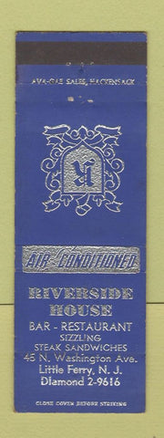 Matchbook Cover - Riverside House Restaurant Little Ferry NJ
