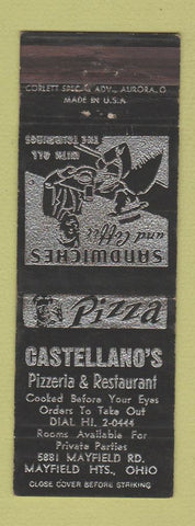 Matchbook Cover - Castellano's Pizza Mayfield Heights OH WEAR