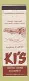 Matchbook Cover - Ki's Restaurant Glen Ellyn IL