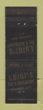 Matchbook Cover - Luigi's Bar Restaurant Atlantic City NJ WORN