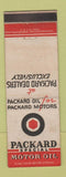 Matchbook Cover - Packard Cars Motor Oil WEAR