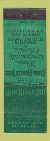 Matchbook Cover - Oak Ridge Inn Milan IL WEAR