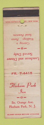 Matchbook Cover - Florham Park Inn NJ WORN