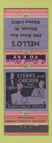 Matchbook Cover - Nello's Chicago IL restaurant WEAR
