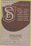 Matchbook Cover - Standard Forge Co Stampings Detroit MI 40 Strike