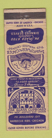Matchbook Cover - The Glass Cupboard Chicago IL  WEAR