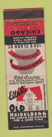 Matchbook Cover - Eitel's Old Heidelberg Chicago IL