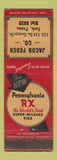 Matchbook Cover - Jacob Feder Pennsylvania RX Tires Yrok PA WORN