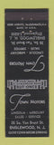 Matchbook Cover - Town Motors Lincoln Mercury Englewood NJ WEAR