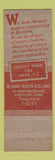 Matchbook Cover - W Hart Buick Hartford CT WORN