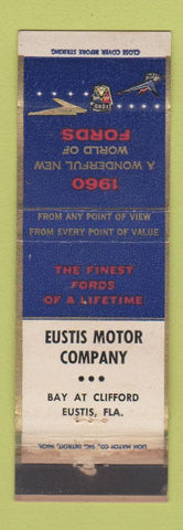 Matchbook Cover - Eustis Motors FL 1960 Ford WEAR